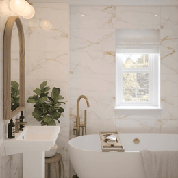 Elegant Goldman Gloss ceramic white wall tiles