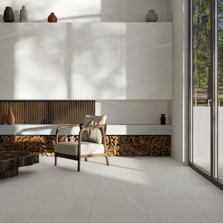 stone effect grey tile for living room floor