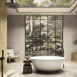 Glossy Coconut Milk wall tiles