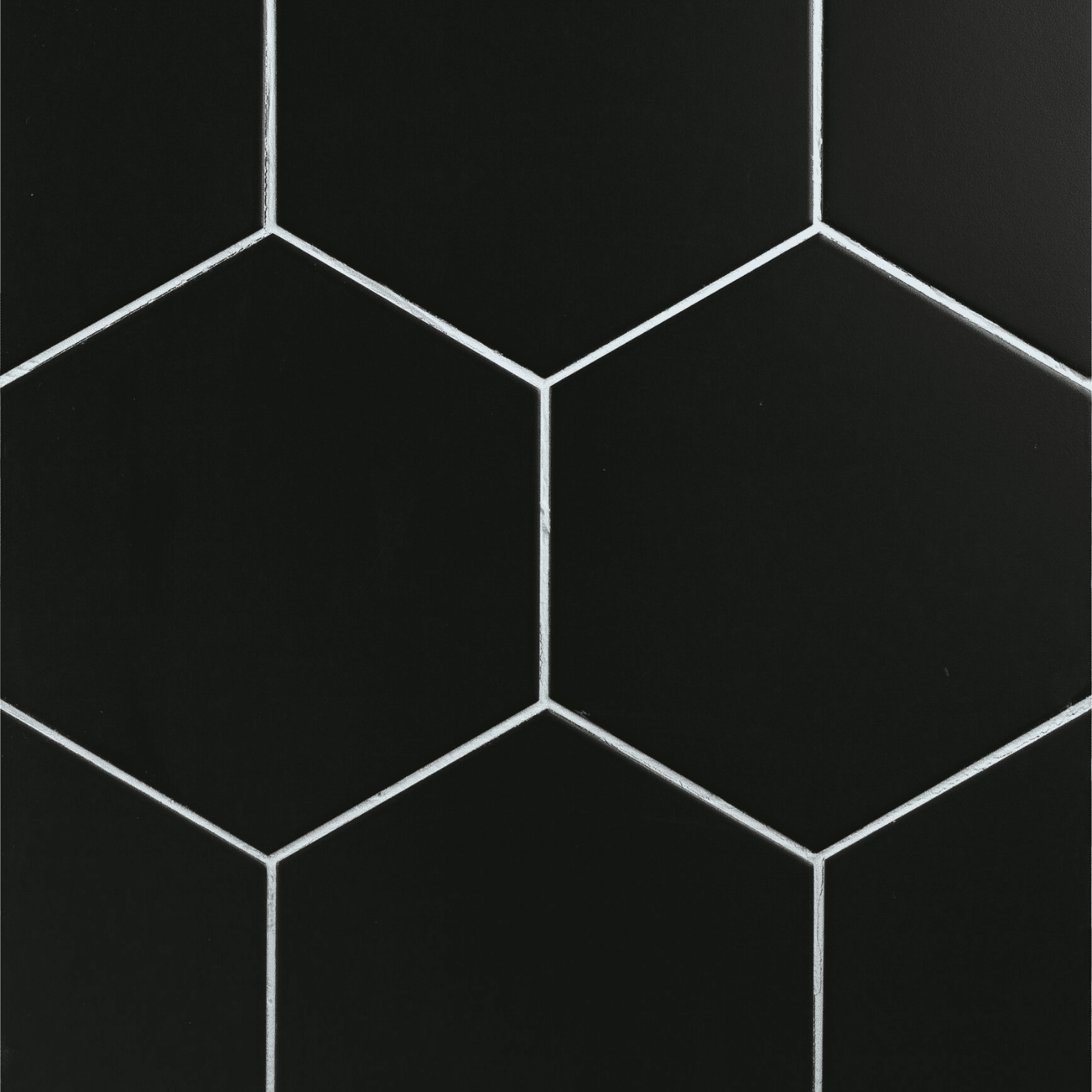 Matt decorative black tiles