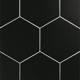 Matt decorative black tiles