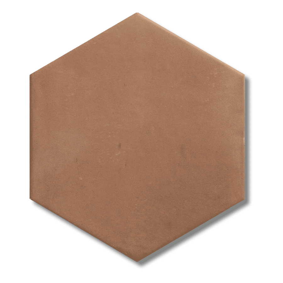 Fayenza Hexagon Clay Salmon ceramic tiles