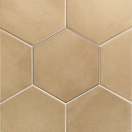 Hexagon beige ceramic wall tiles