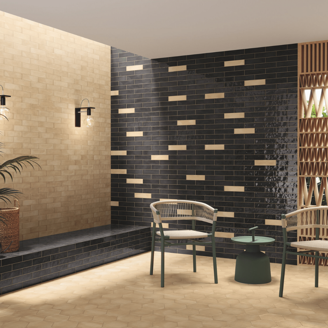 Spanish ceramic metro tiles