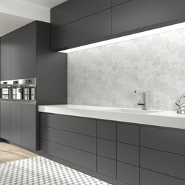 Stylish Veyrona Hexagon Grey porcelain wall tiles