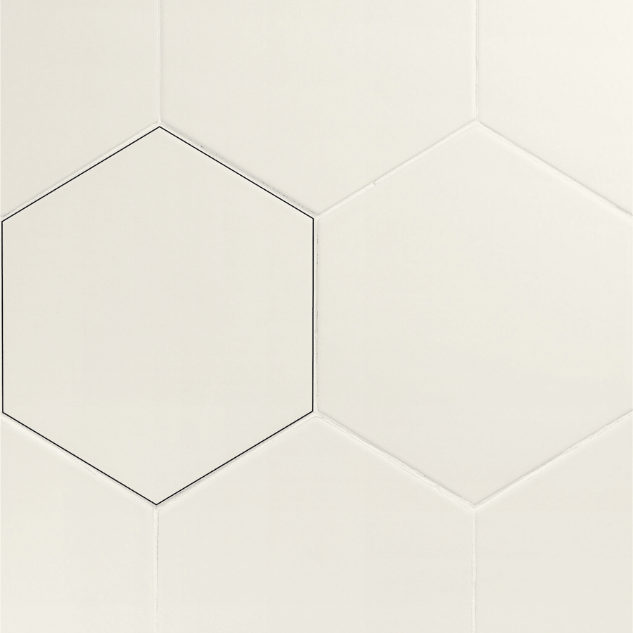 Matt decorative white tiles
