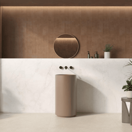 Blanco polished porcelain floor tile Tresana