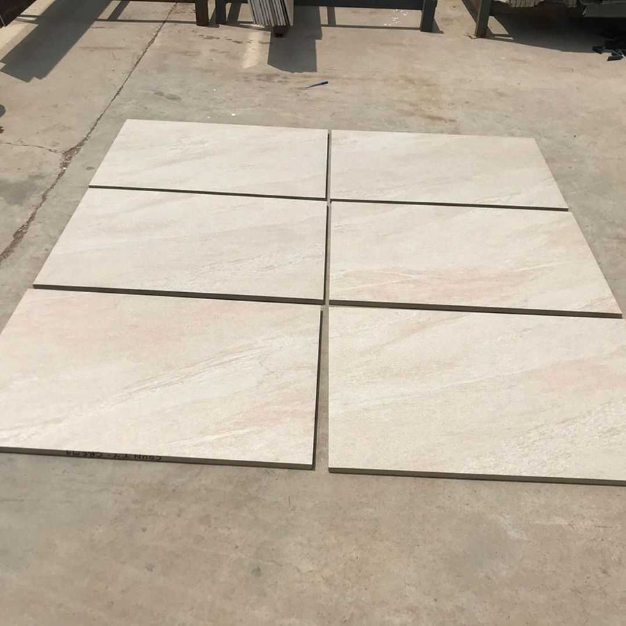 Horizon Cream 600X600 Outdoor Tile - Real 2