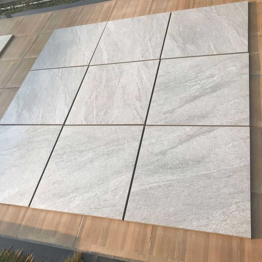 Horizon Light Grey 600X900 Outdoor Tile - Real 3