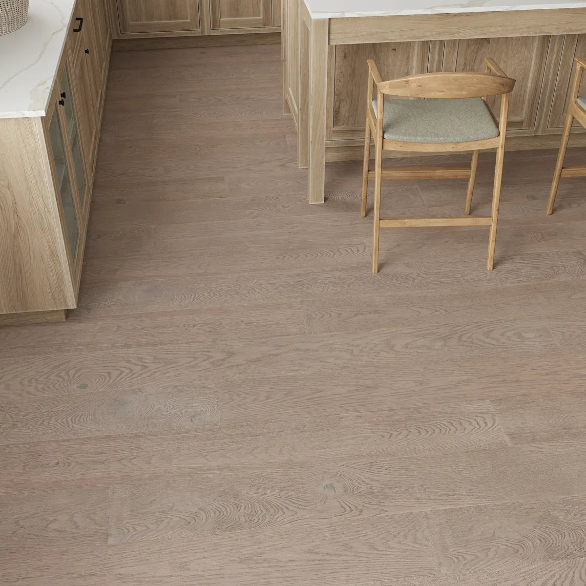 Thurlow Natural Oak Engineered Wood Flooring in a room setting