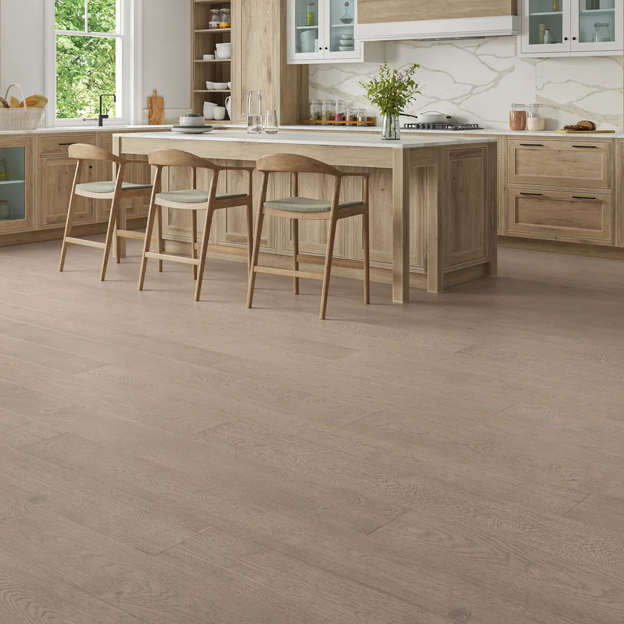 Thurlow Natural Oak Engineered Wood Flooring in a room setting