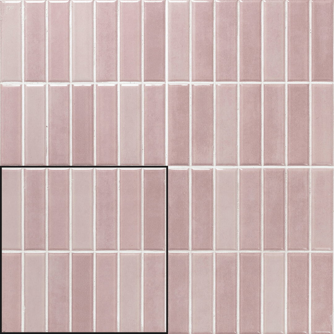 Glossy ceramic light pink decorative wall tiles design