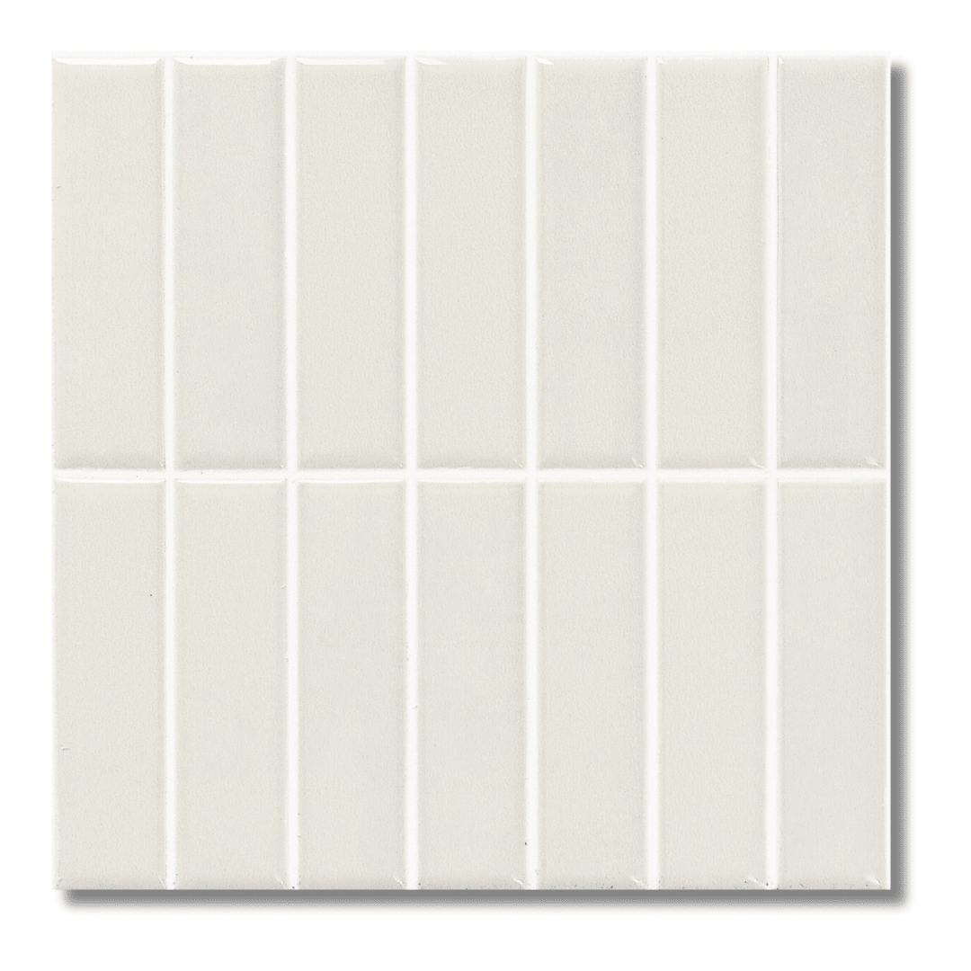 Incizium Muddey White glossy ceramic wall tiles