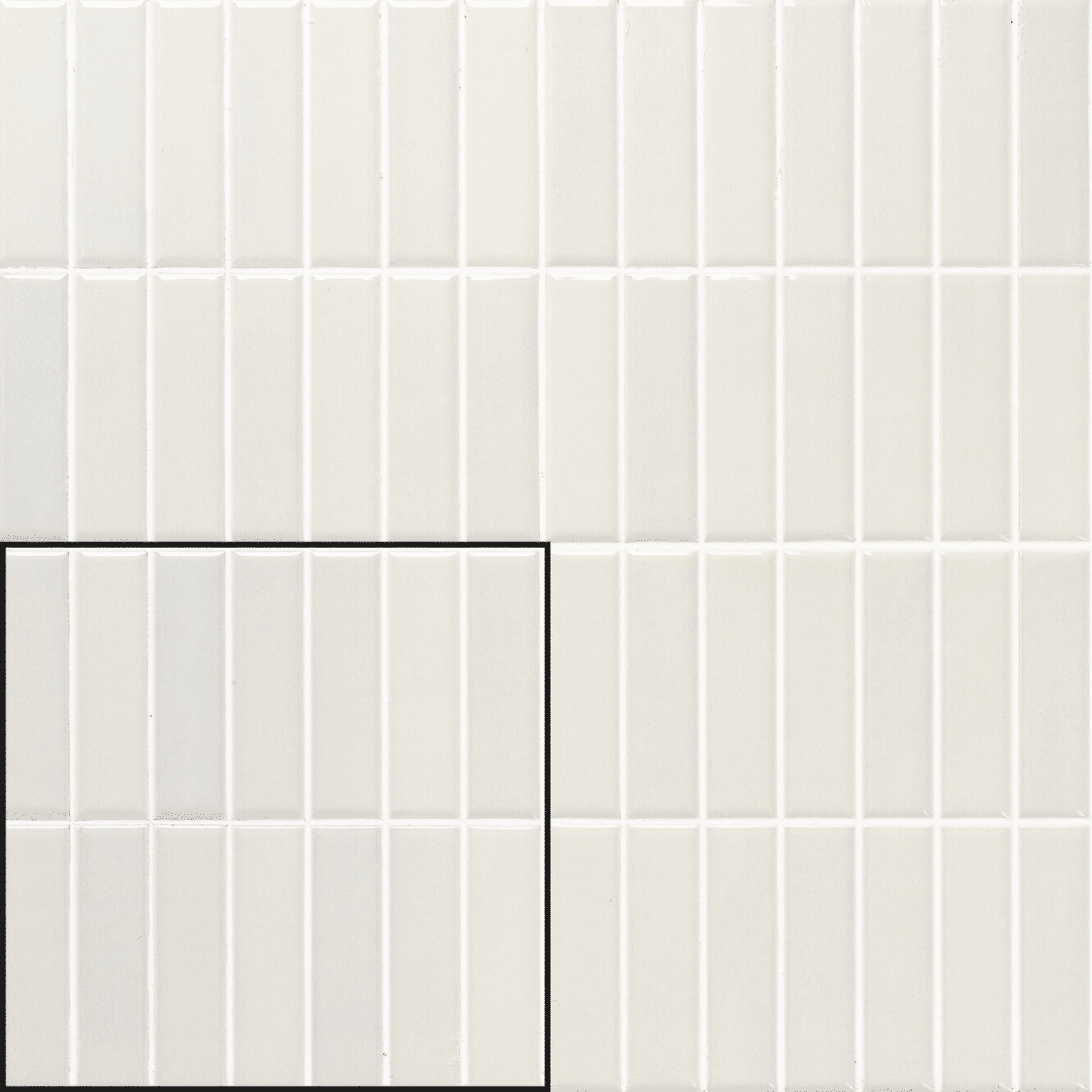 Decorative glossy ceramic white tiles for walls