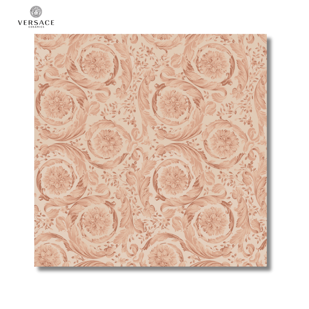 Icons Barocco Rosa pink ceramic decor effect wall floor tiles