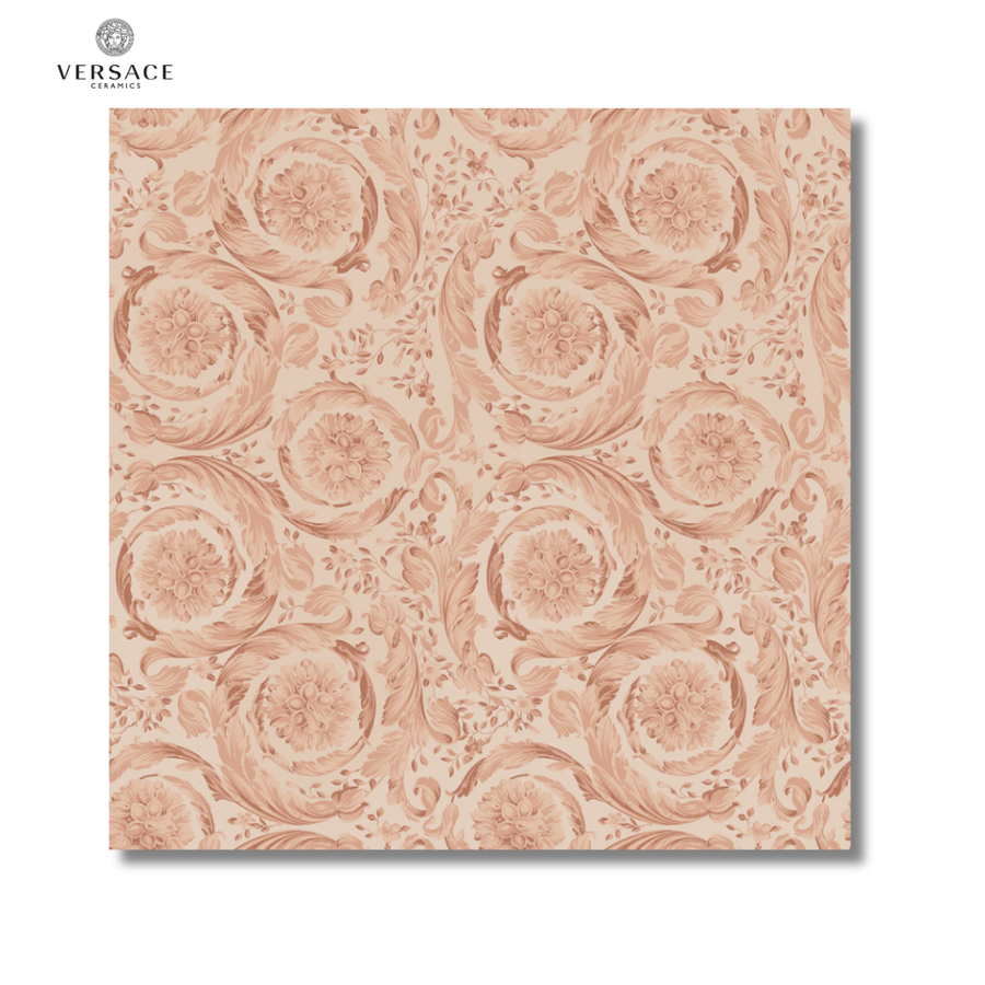 Icons Barocco Rosa pink ceramic decor effect wall floor tiles
