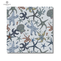 Icons Tresor light blue ceramic wallpaper effect wall floor tiles
