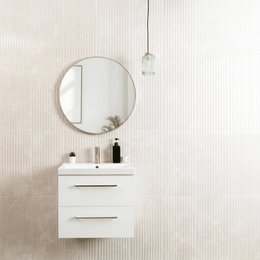 Decorative white ceramic wall tiles with matt finish