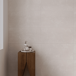 White porcelain wood effect tiles featuring matt surface