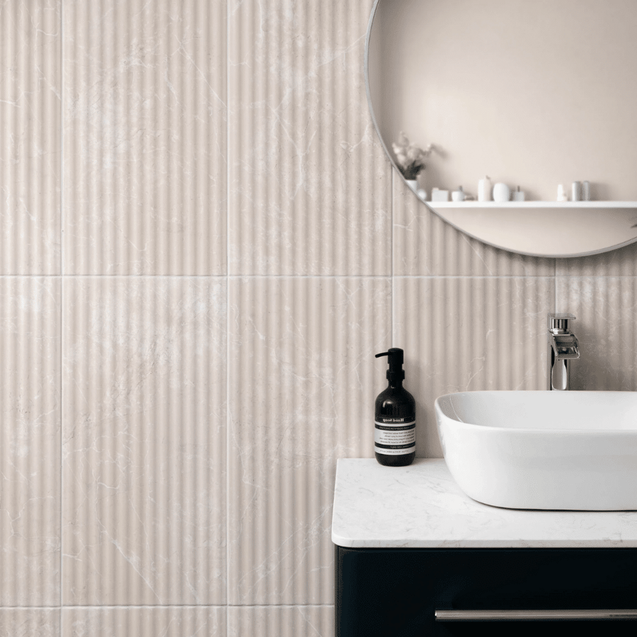 Elegant Imperial Warm White matt ceramic wall surface