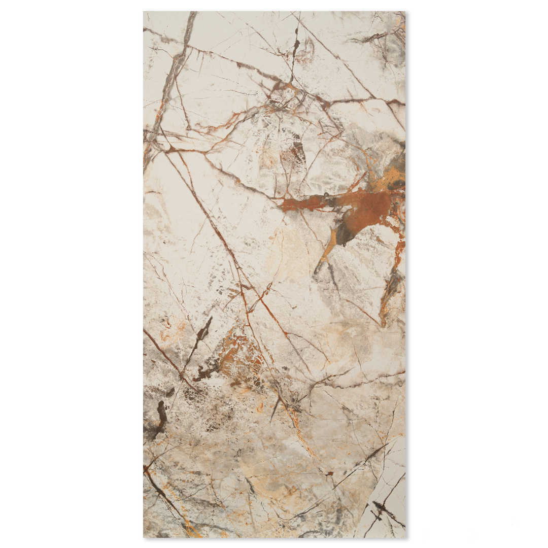 Indus Invisible Gold 600x1200 Carving Marble Effect Porcelain Tile - Main