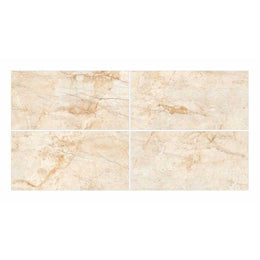 Indus River Crema Yellow 600X1200 Carving Marble Porcelain Tile - All Face