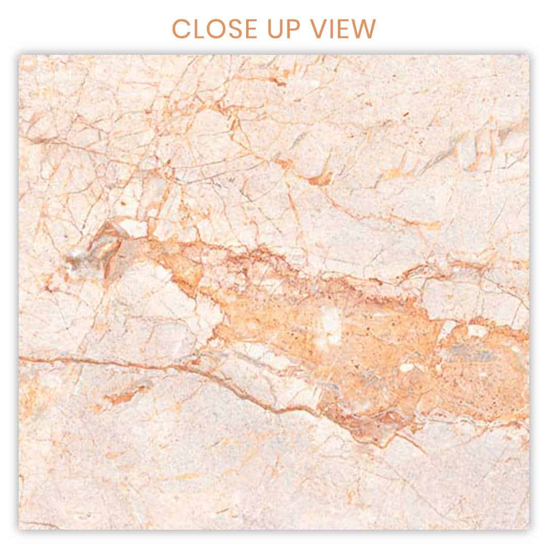 Indus River Crema Yellow 600x1200 Carving Marble Effect Porcelain Tile - Close Up