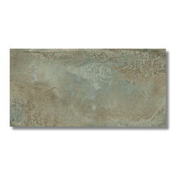 Metallic green lappato porcelain tile suitable for hallway