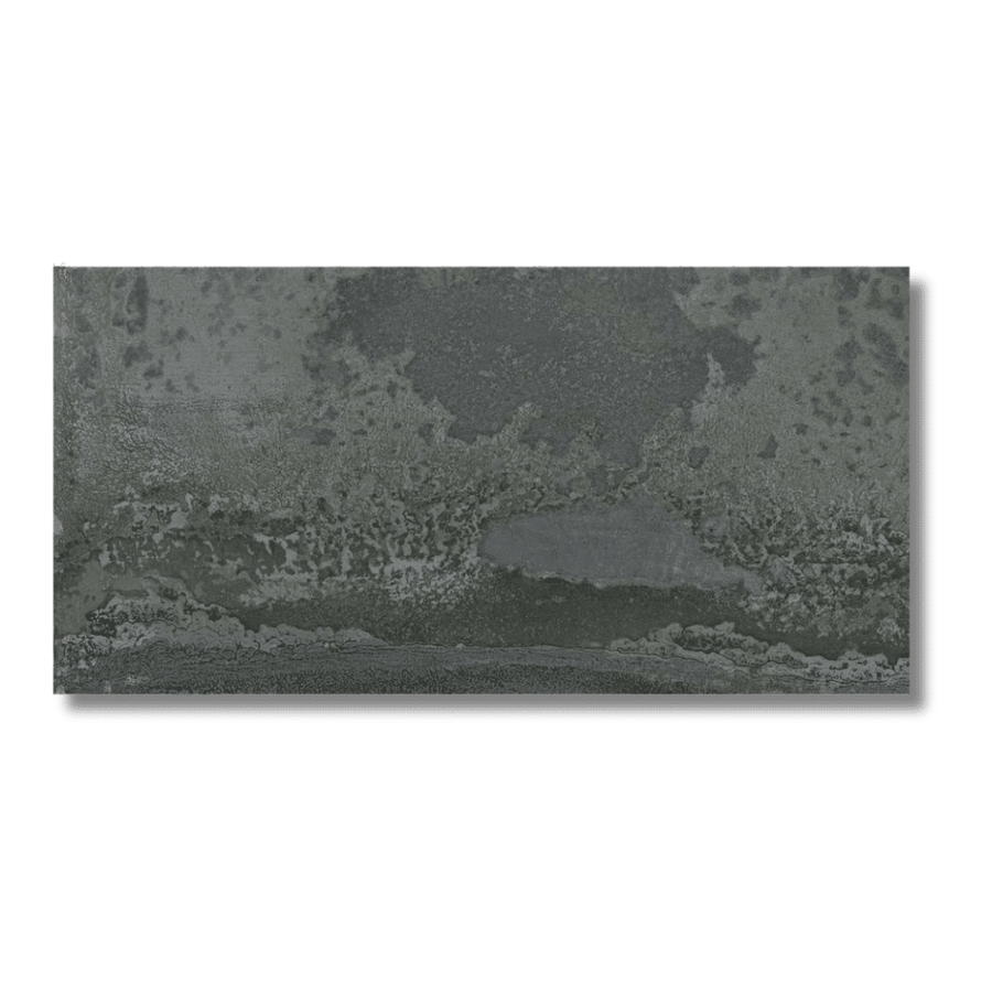 Modern metallic grey wall and floor porcelain tiles