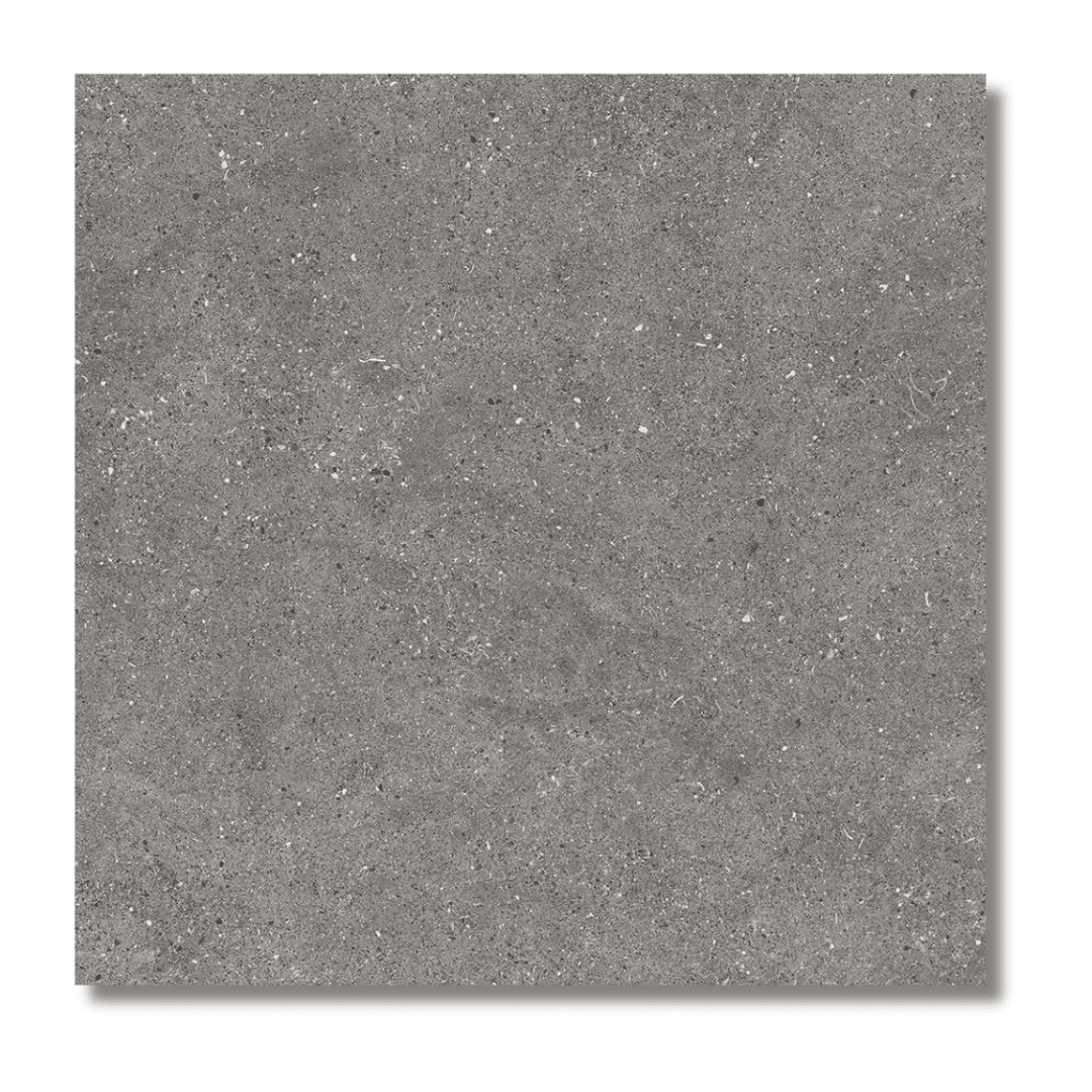 Stone effect grey matt tiles for modern interiors
