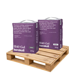 Kerakoll H40 Gel Adhesive Standard Set S1 20kg Grey Full Pallet (48 Bags Tail Lift)