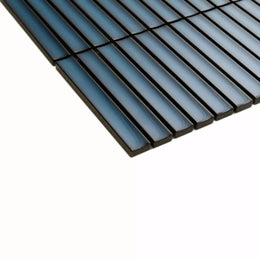 Decorative blue porcelain mosaic wall tile arrangement