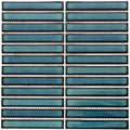 Modern blue two tone porcelain mosaic wall tiles