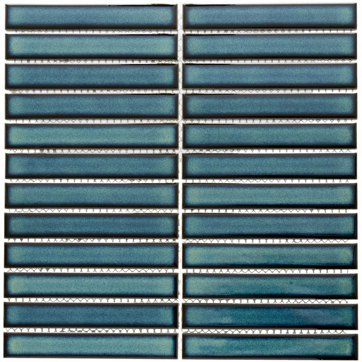 Modern blue two tone porcelain mosaic wall tiles