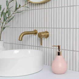 Polished white porcelain mosaic tiles for decorative walls