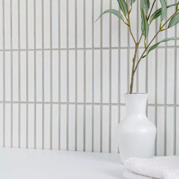 Modern Kitkat White porcelain mosaic wall tile design