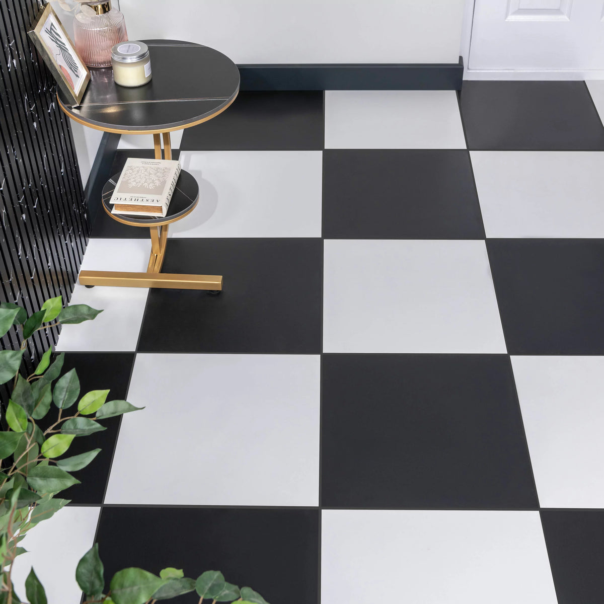 Plain white porcelain tiles creating elegant wall floor surfaces