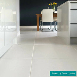Klavier White plain effect porcelain wall tiles interior