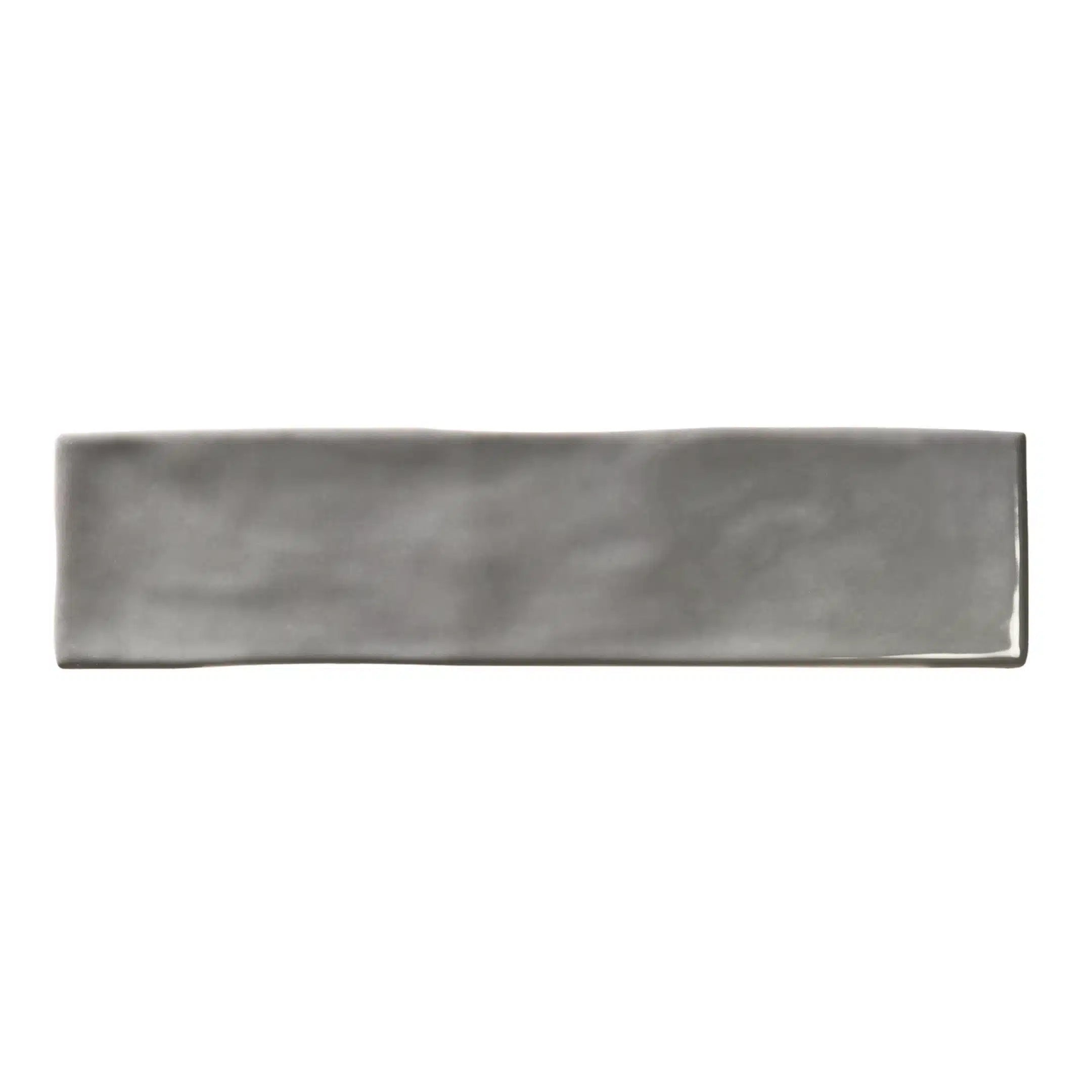 grey ceramic wall tile with gloss finish