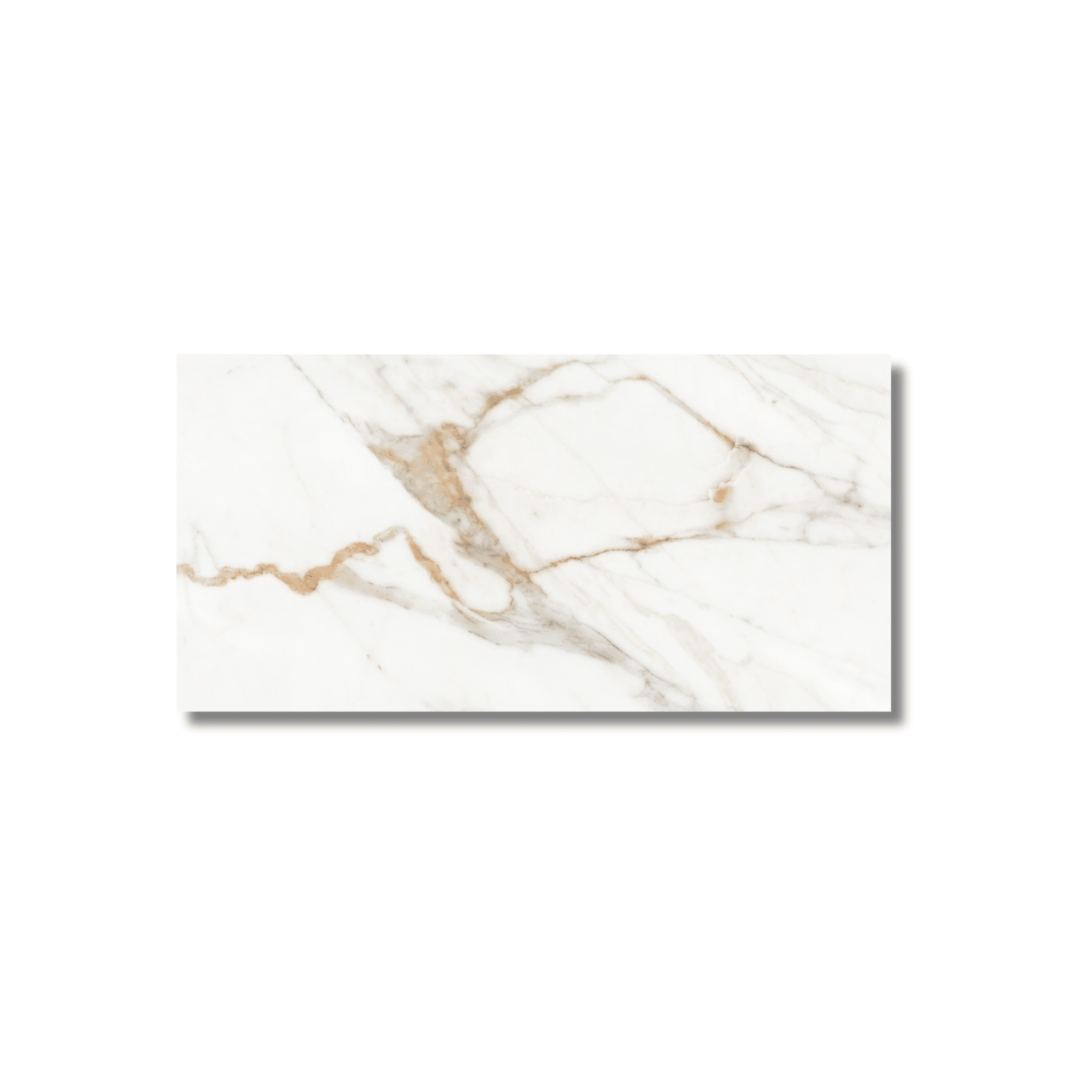 Gloss porcelain marble effect tile