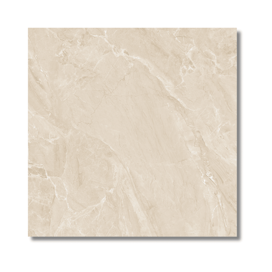 Modern beige gloss porcelain flooring