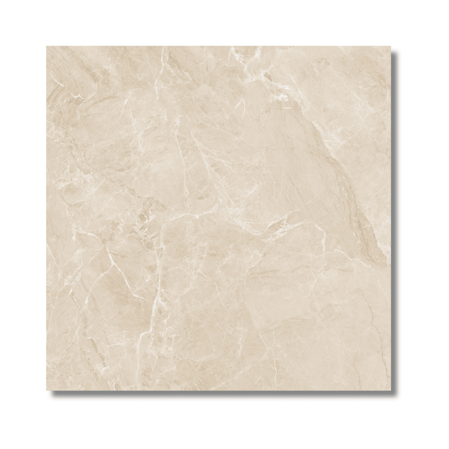 Letina Beige gloss porcelain floor tile