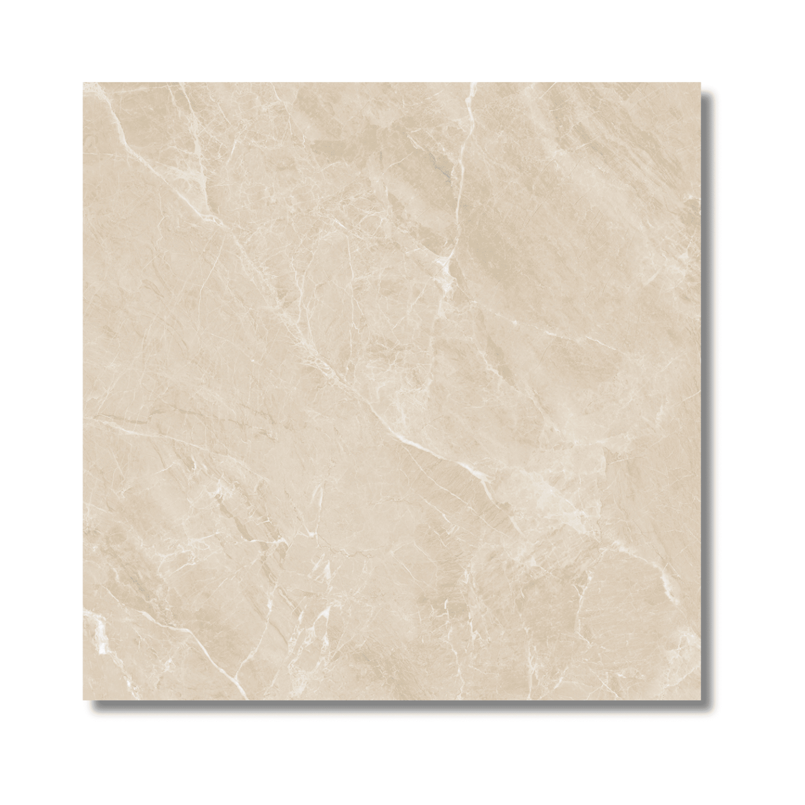 Elegant glossy beige porcelain surface