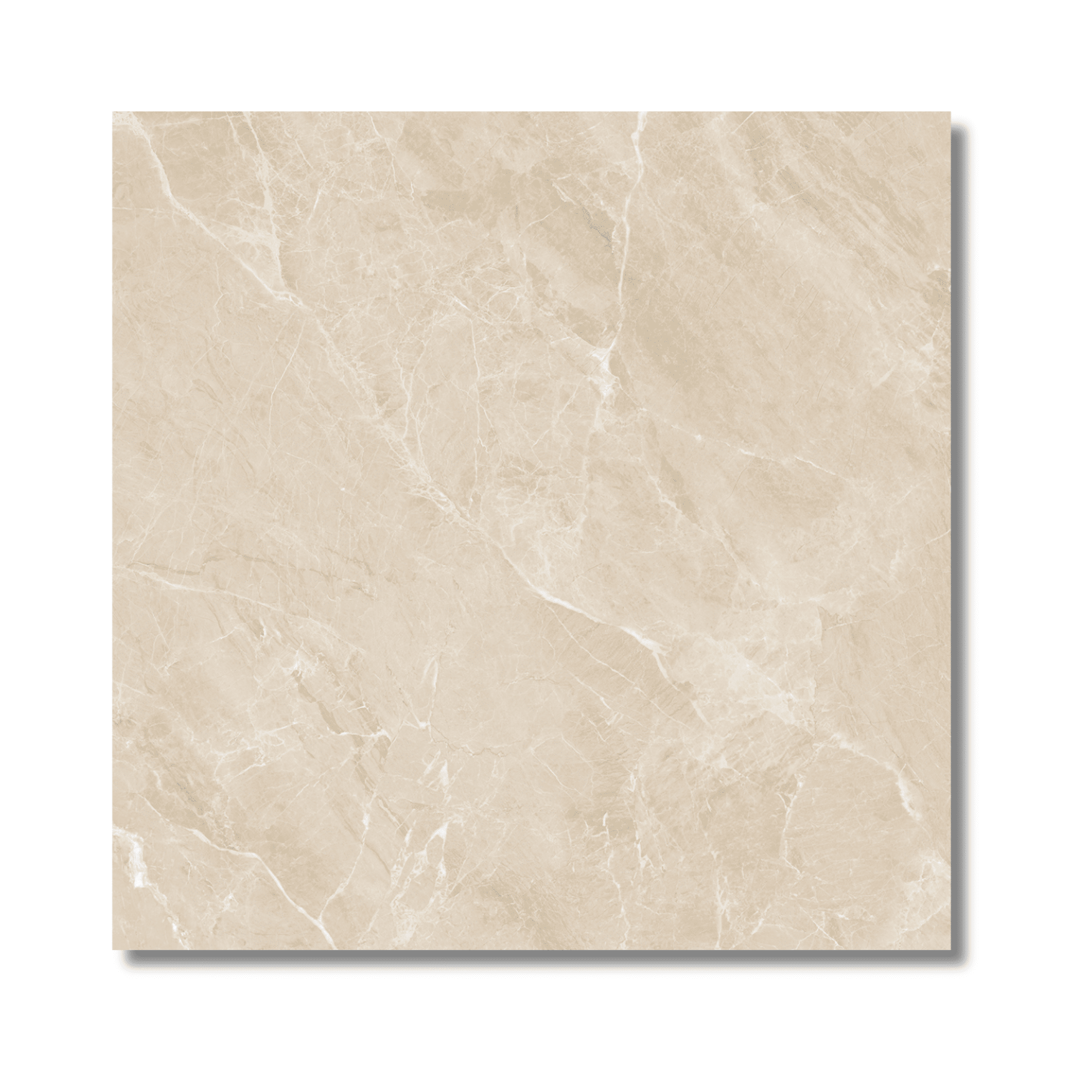 Elegant glossy beige porcelain surface