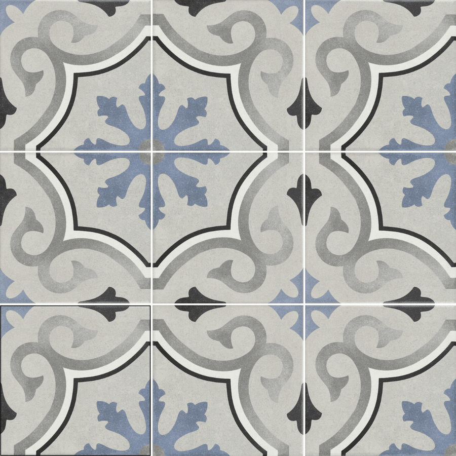 Glossy Fleuris Lou Lou wall tiles