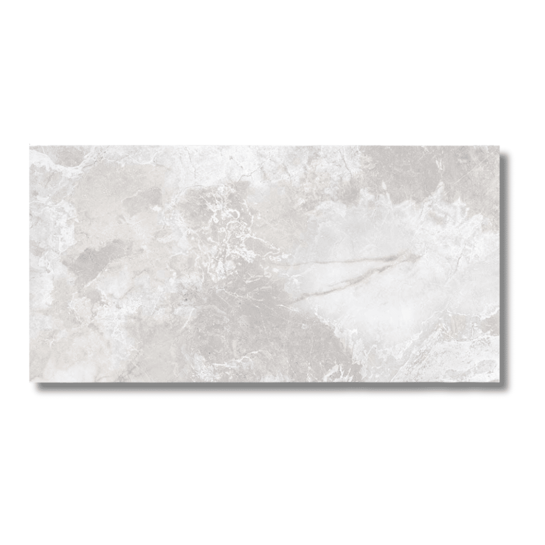 Grey marble look matt porcelain tile for hallway and bathroom