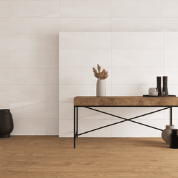 White ceramic wall tile Lingstone