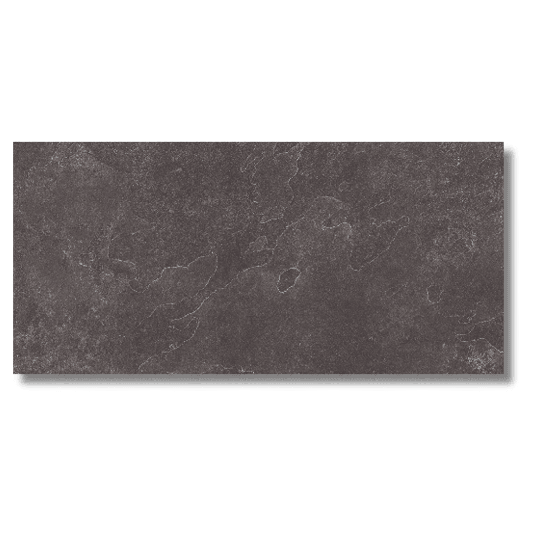Loop Anthracite dark grey matt porcelain wall floor tiles