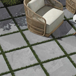 Lucid Grey 600X600 Outdoor Tile - Render
