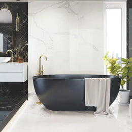Porcelain bathroom wall tiles in Luna Matt finish for a minimalist design